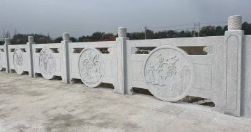 湘潭芝麻白河道栏杆 石材栏杆