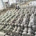 湘潭芝麻白圆球 石球 挡车球