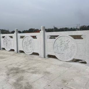 湘潭芝麻白河道栏杆 石材栏杆