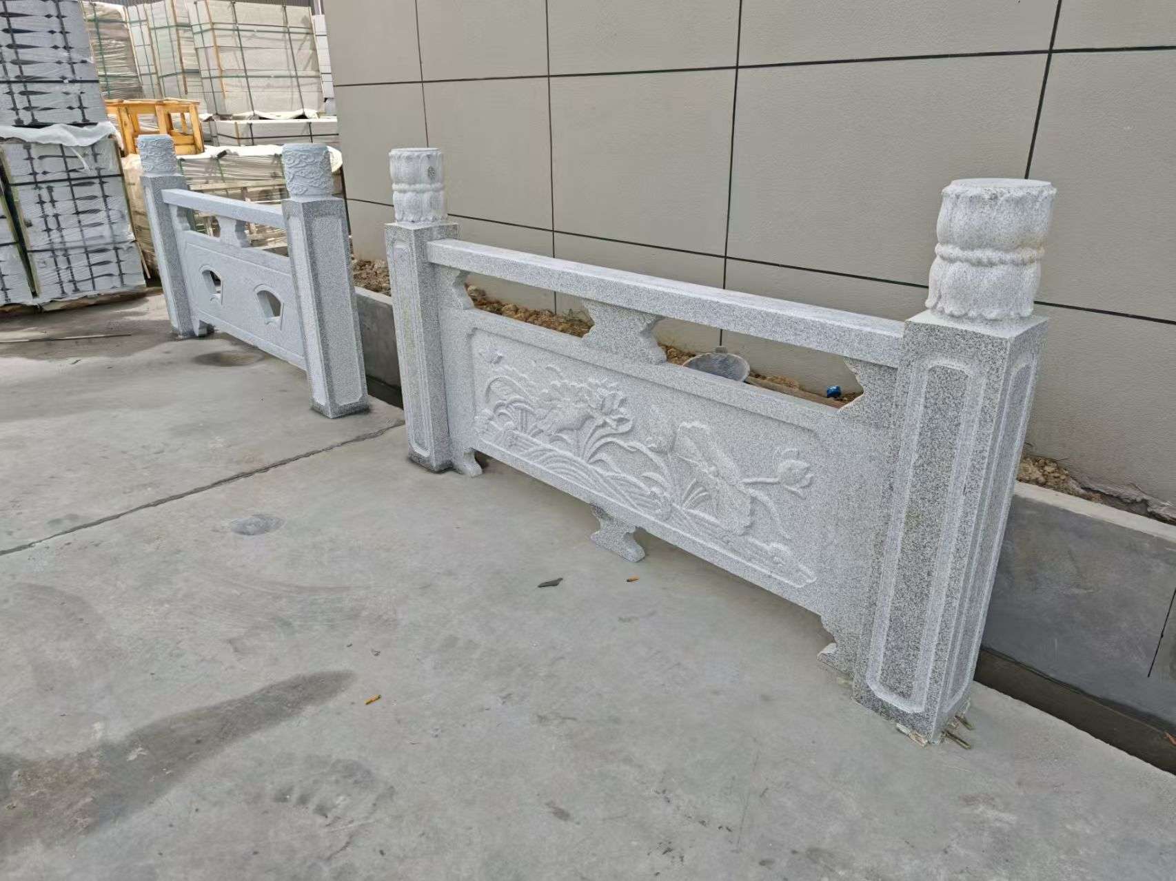 湘潭芝麻白河道栏杆 石材栏杆