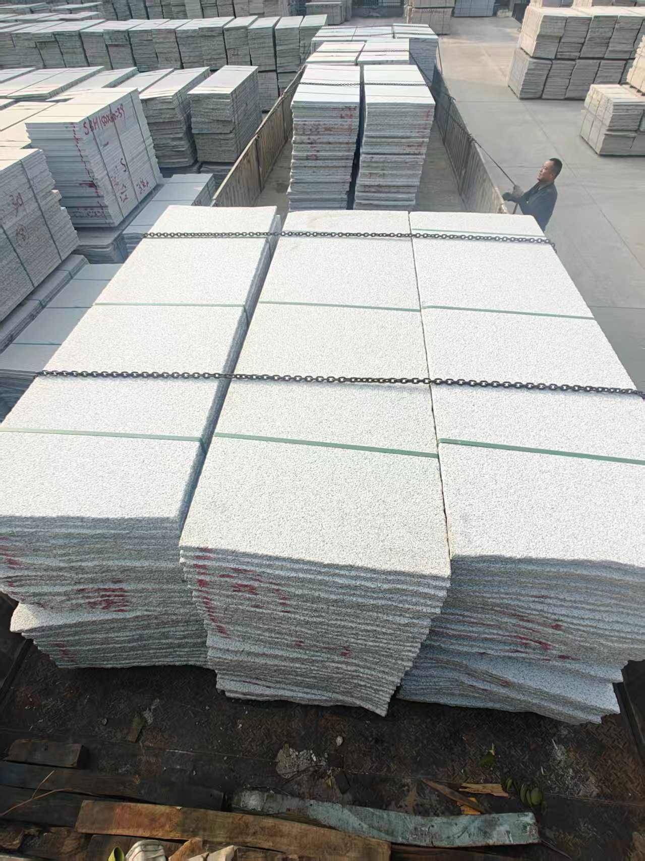 湘潭芝麻白毛板，石材毛板