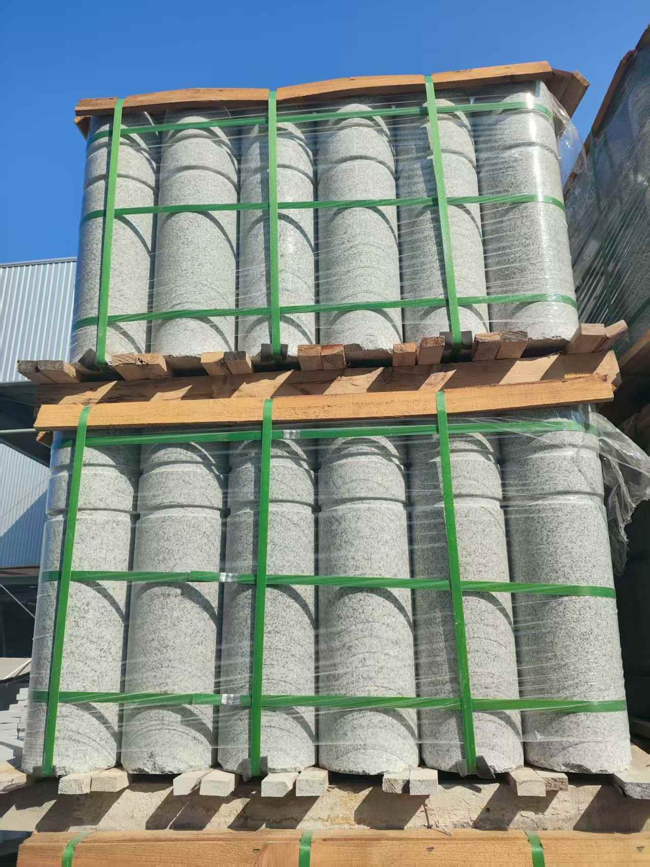 湘潭挡车柱芝麻白 挡车石